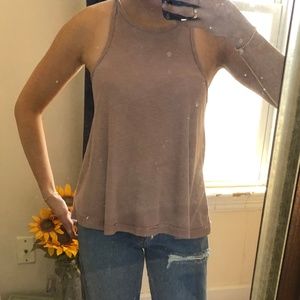 Free People Flowy Tank Top Blush XS